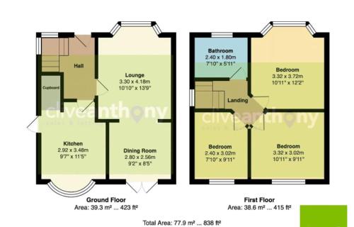 3 BR Property in Prestwich 15 mins from Manchester City Centre Garden Free parking Superfast WIFI Netflix