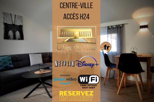 Gîtes de l'isle - WiFi Fibre - Netflix, Disney - Séjours Pro - Location saisonnière - Château-Thierry