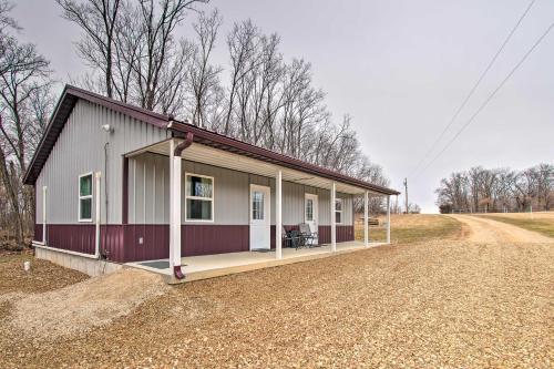 Updated Missouri Cabin Rental on Large Farm