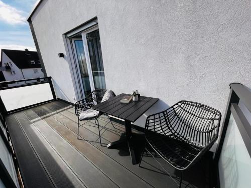 Balcony/terrace, Golden Apartment Schwabach in Schwabach