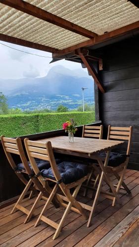 balkon/terras, Campingplatz Mittagsspitze in Triesen