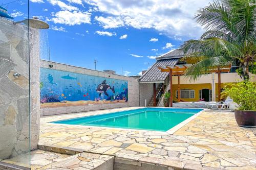 Casa c churrasqueira e jacuzzi em Caraguatatuba SP