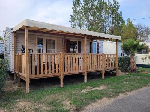 Mobil-home aux Sables du Midi chez Catherine et Bernard. - Camping - Valras-Plage