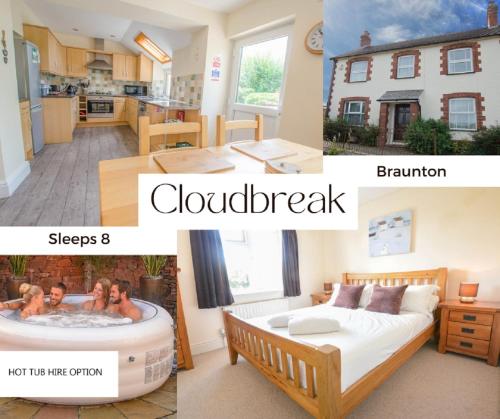 Exterior view of Cloudbreak Braunton, Sleeps 8 - Hot Tub hire - Dog Friendly