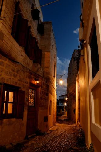 The three story old town house