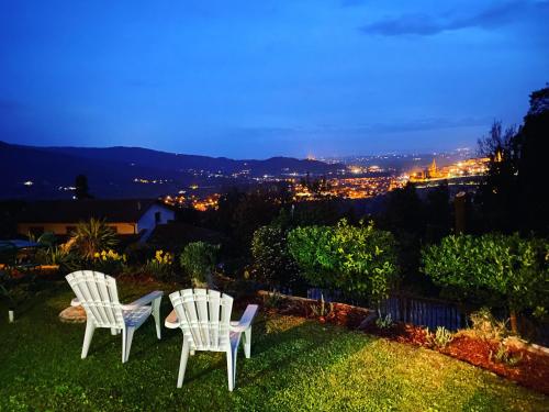 Panoramic View Village of Villa Luigina Cortona - Accommodation - Castiglion Fiorentino