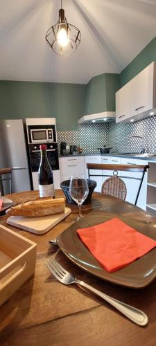 virtuve, Le Cocon Beaujolais in Chatillon (Rhone-Alpes)