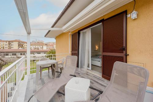 Erkély/terasz, Il Gattino di Porto 4 - terrazzo piscina in Porto Maurizio