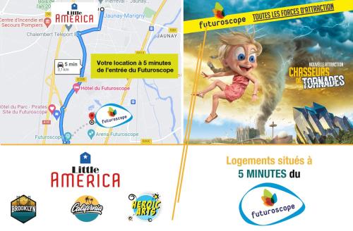 Little America - Appart Hôtel 3km Futuroscope