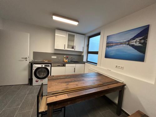 مطبخ, Aparthotel Waldhorn Wohnung Allgäustyle (Aparthotel Waldhorn Wohnung Allgaustyle) in Untertürkheim