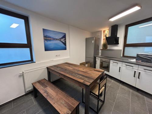 مطبخ, Aparthotel Waldhorn Wohnung Allgäustyle (Aparthotel Waldhorn Wohnung Allgaustyle) in Untertürkheim