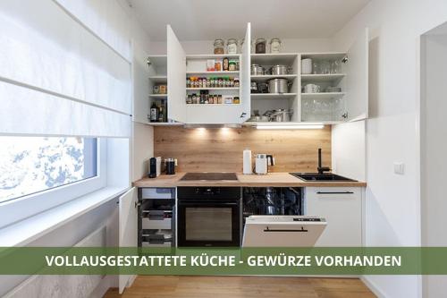 Kitchen, Die Fichtelsuite 1-6 Pers Ferienwohnung nahe Ochsenkopf Sud 800m in Fleckl in Warmensteinach