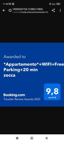 Appartamento 2 piano WIFI 20 min Zocca