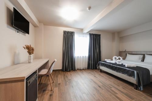 zonă comună salon/TV, Home NanoVid Self Check-In in Urziceni