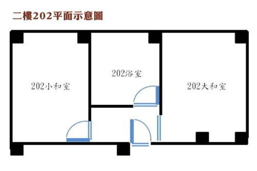 지우펀 비앤비 - 평면도