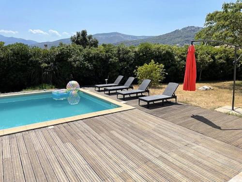 Villa de 4 chambres avec piscine privee jardin clos et wifi a Borgo - Location, gîte - Borgo