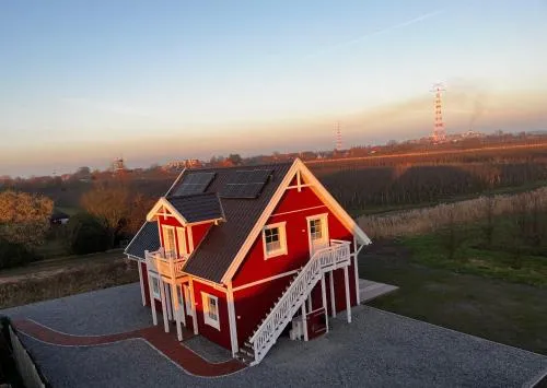 Muggelhuus das Loft mit Elbdeichblick im Alten Land und mit Wallbox in Twielenfleth, Deutschland