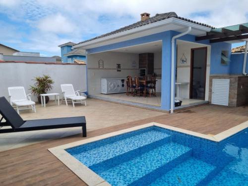 Casa Azul - Linda casa Familiar com Piscina no Peró em Cabo Frio