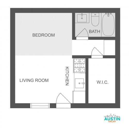 Cozy Newly Renovated King Sofa Bed and Smart TV in Austin, USA
