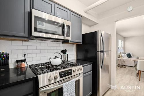 Walk to Restaurants or Cook in Subway Tile Kitchen