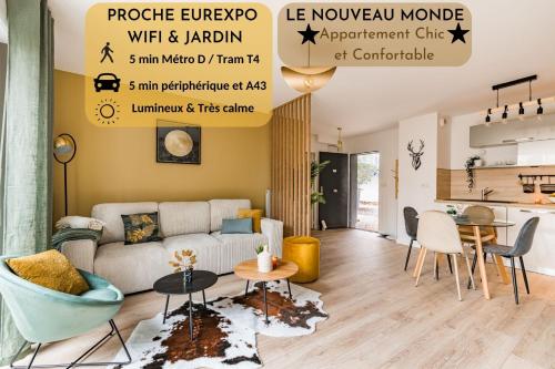 Le Nouveau Monde - Appartement Chic et Confortable - Location saisonnière - Saint-Priest