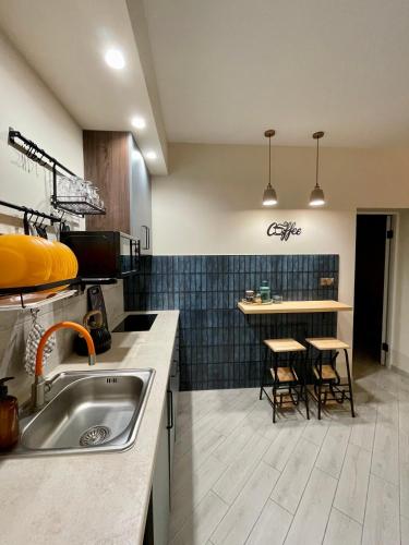 ห้องครัว, Апартаменти Underground&SPA in เขตซึฮีฟสกี