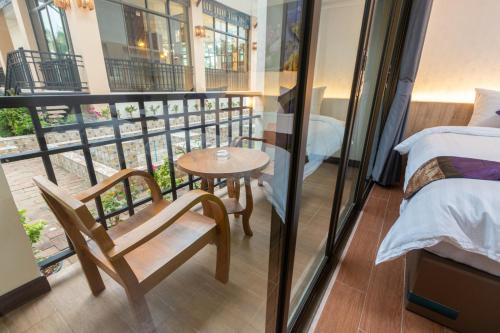 Balcony/terrace, Peacock De Pai Hotel in Pai City Center