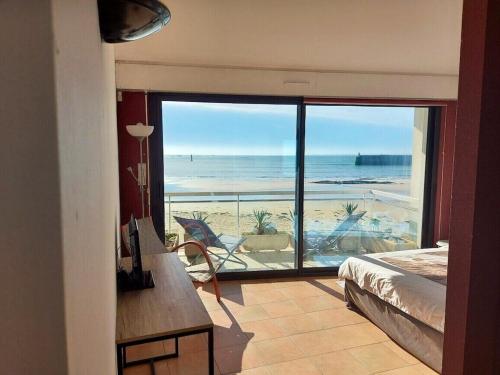 Appartement d'une chambre a Quiberon a 200 m de la plage avec vue sur la mer balcon et wifi