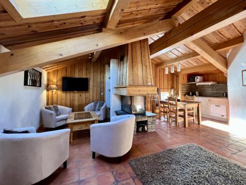 zonă comună salon/TV, Hotel Le Labrador in Chamonix-Mont-Blanc