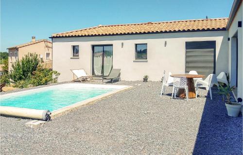 Awesome Home In Malves En Minervois With Private Swimming Pool, Can Be Inside Or Outside