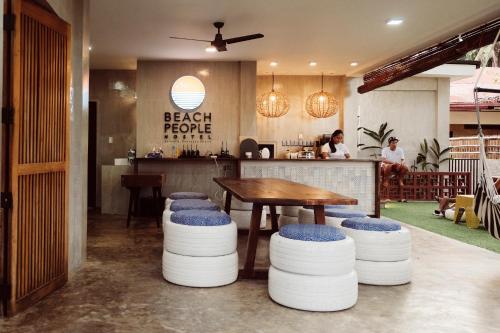 Restaurant, Beach People Hostel in Bantayan Island
