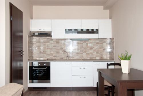 厨房, Apartmany Fonte in 奥雷奇奥瓦博顿