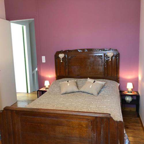 Le Logis du Gast chambre rose - Chambre d'hôtes - Noues-de-Sienne
