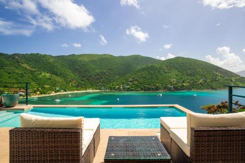 Jost Van Dyke, BVI 3 Bedroom Villa with Caribbean Views & Pool in Jost Van Dyke