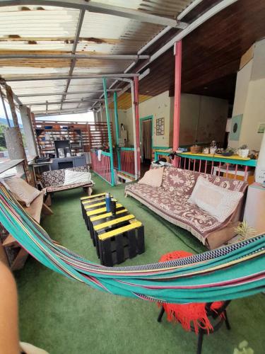 Balcony/terrace, HOSTAL CASA VICTORIA PIJAO in Pijao