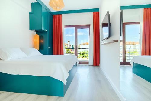 1 double bed
