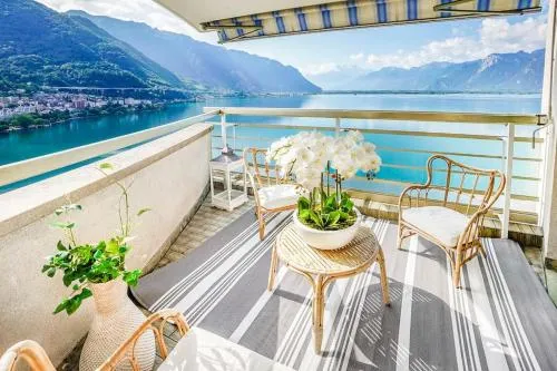 Montreux paradise top view in Montreux, Schweiz