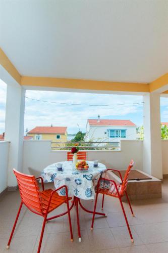 Balkon/teras, Apartments Kuscevic Kanica in Rogoznica