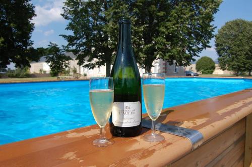 Maison dans les vignes avec piscine