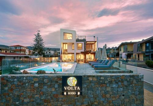 Rodo Seafront Villa with Heated private pool and jacuzzis by Volta Suites and Villas, Kokkíni Khánion (foto 2)