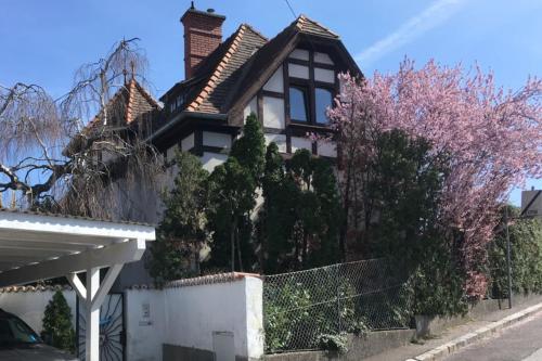 Gemütliches Tinyhouse im Garten einer Villa