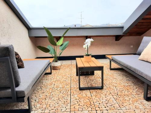 Erkély/terasz, Parkside Appartement in Grafenau