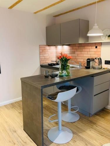 廚房, Anderswo Apartments in 朗格瑙