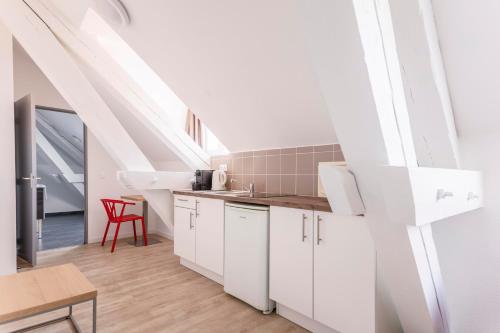 Cocina, Residhotel Le Central'Gare in Grenoble