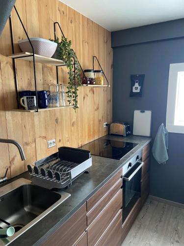 ห้องครัว, The Little Guesthouse Downtown - Keflavik Airport in เคฟลาวิค ซิตี้ เซ็นเตอร์