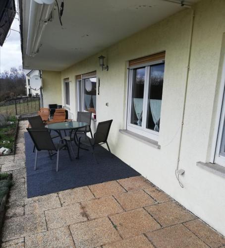Balkons/terase, Ferienwohnung Klosterblick in Unsleben