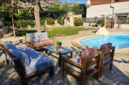 8 bedrooms villa with private pool enclosed garden and wifi at Alforja