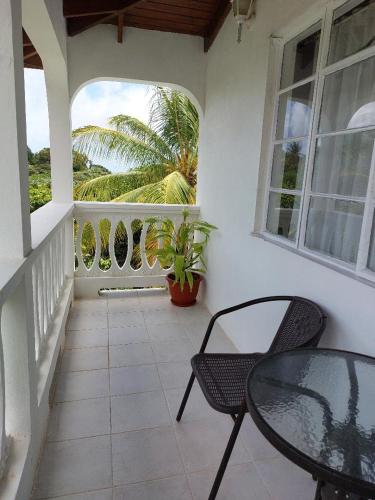 Balcony/terrace, Selen's Apartment in Ti Rocher Micoud Saint Lucia in Micoud