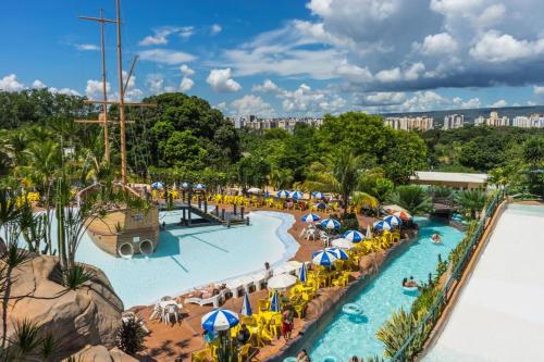 Swimming pool, Piazza diRoma acqua park splash in Caldas Novas