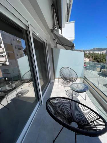 Balcony/terrace, Elite Suite with private parking in Kavala